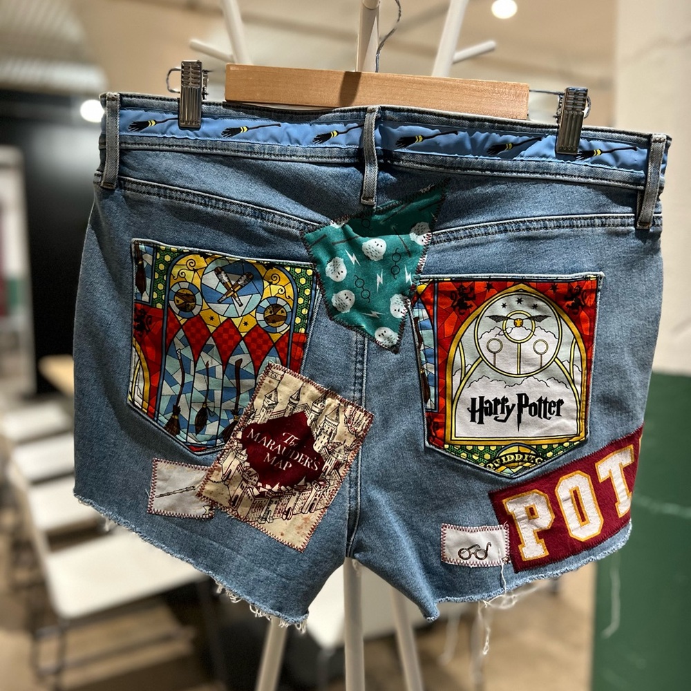 Harry Potter Upcycled Custom Patchwork Collagewom… - image 2